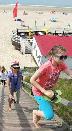 slapen op het strand zeeland