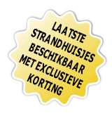 Laatste strandhuisjes! Met korting!